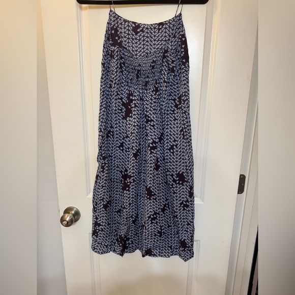 NWT Theory Blue/ Navy Blue Silk Slip Dress - Picture 5 of 9